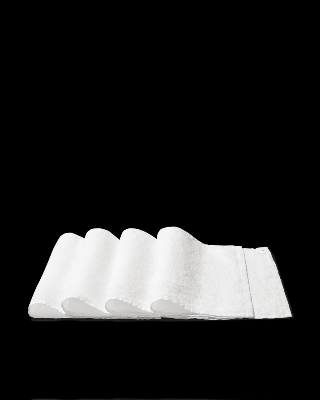 Merci - Washed linen placemat - Optical White