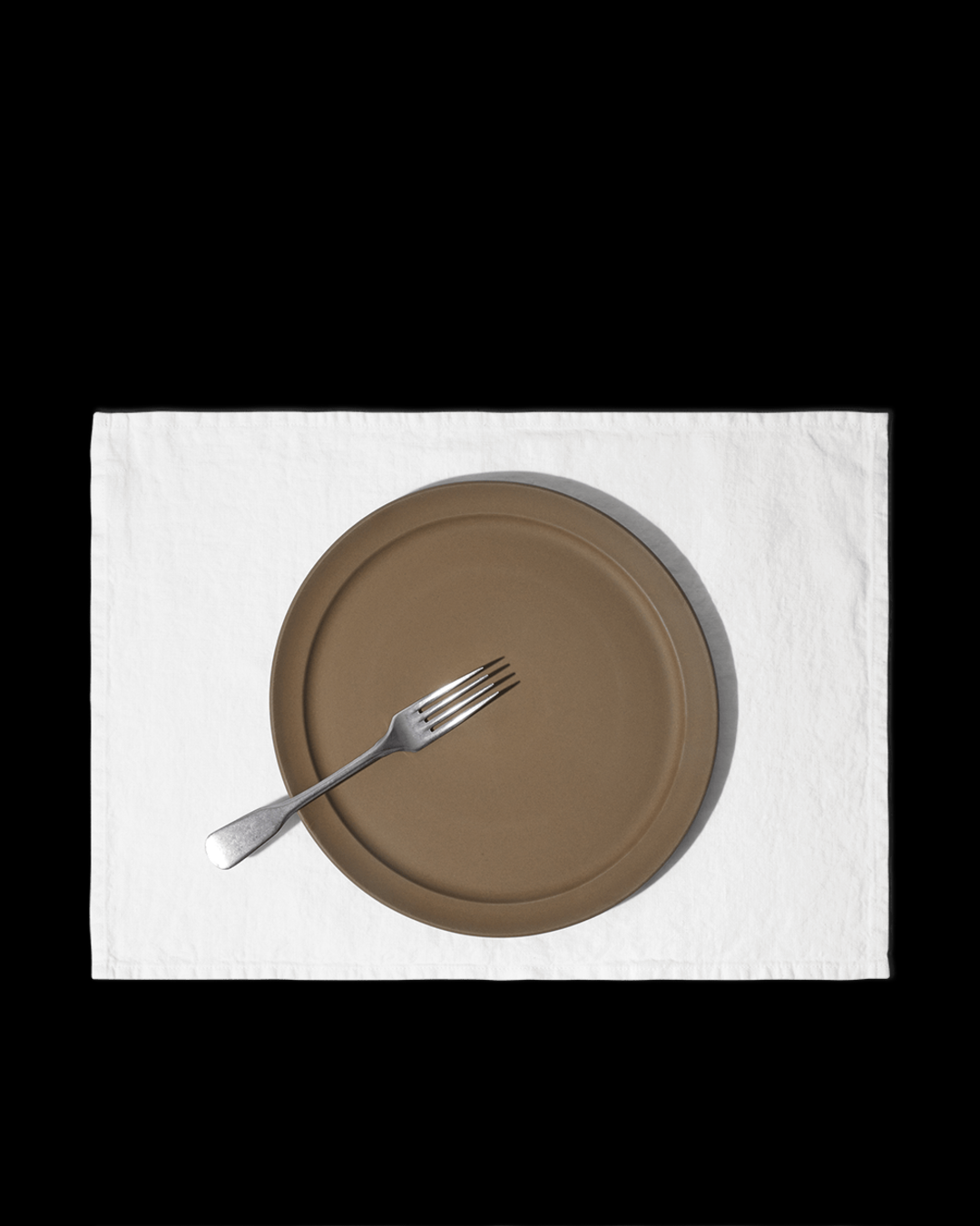 Merci - Washed linen placemat - Optical White
