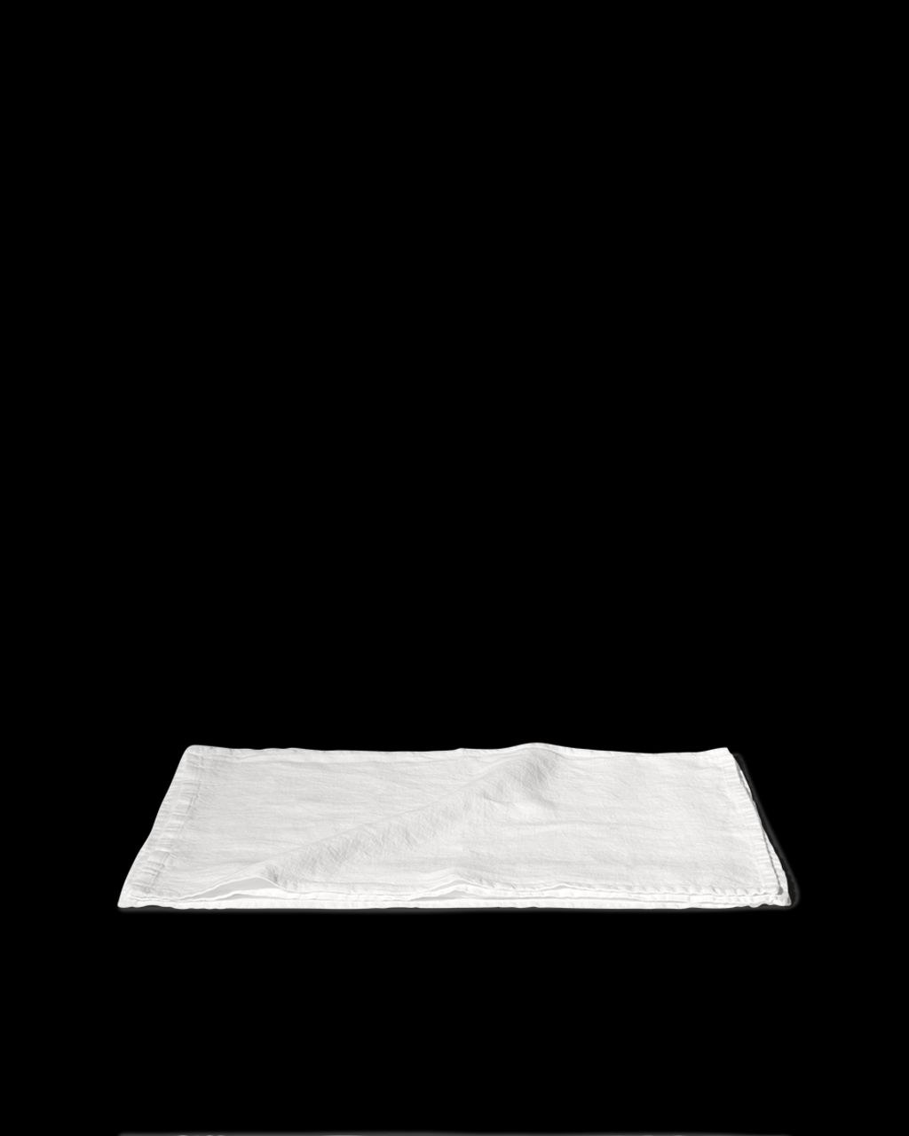 Merci - Washed linen placemat - Optical White