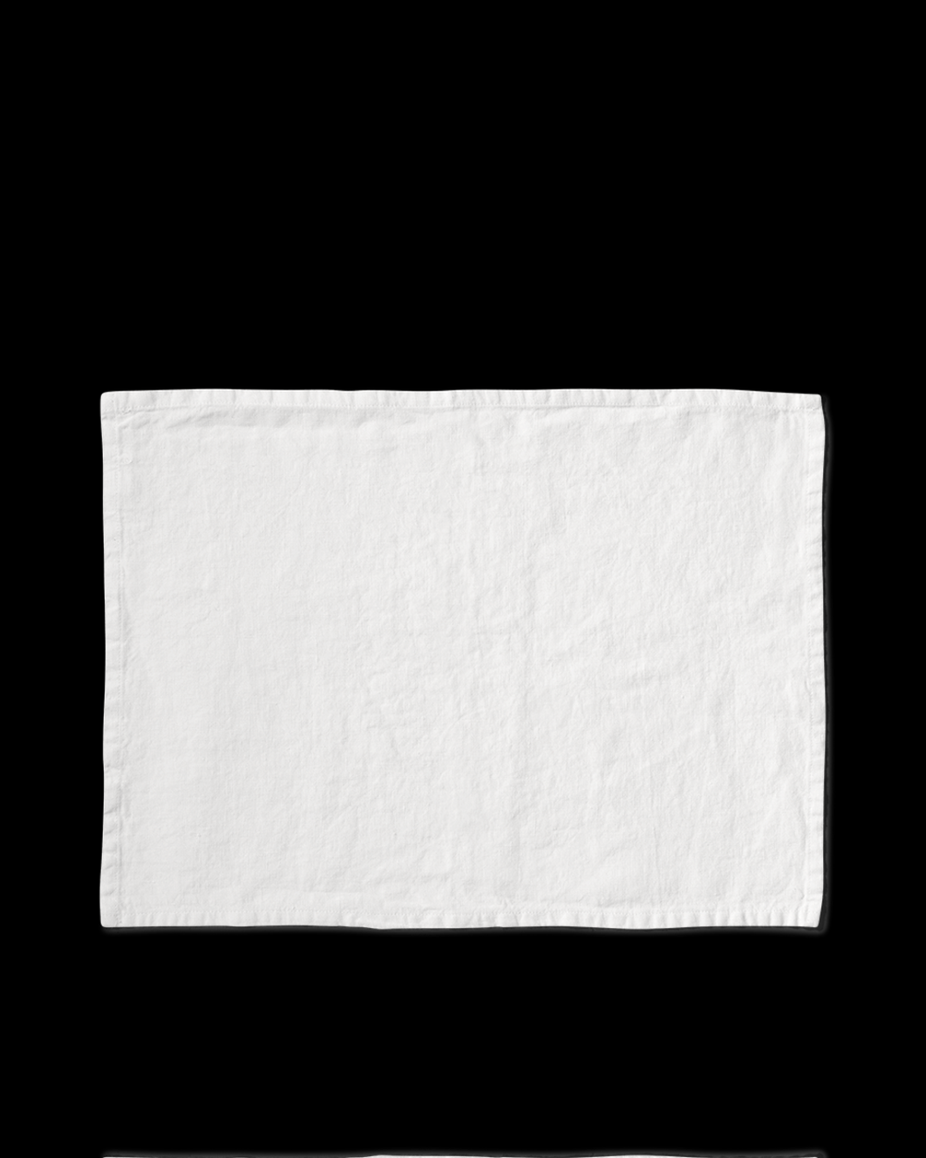 Merci - Washed linen placemat - Optical White