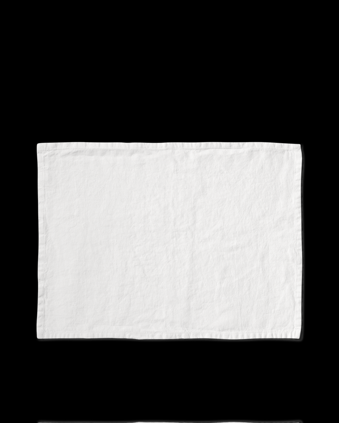 Merci - Washed linen placemat - Optical White