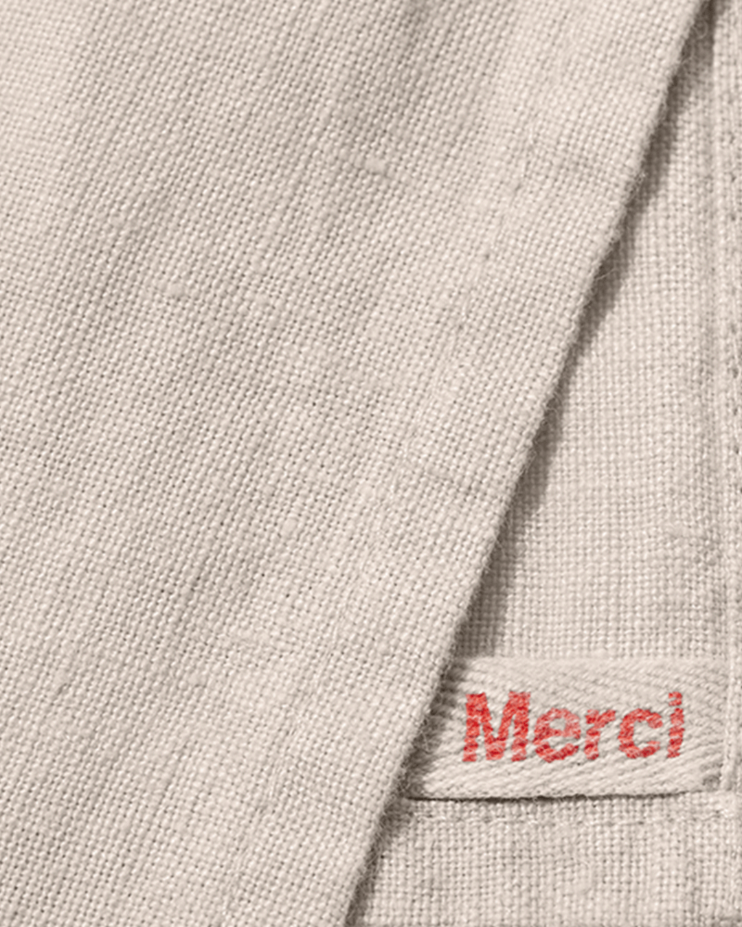 Merci - Washed linen placemat - Stone