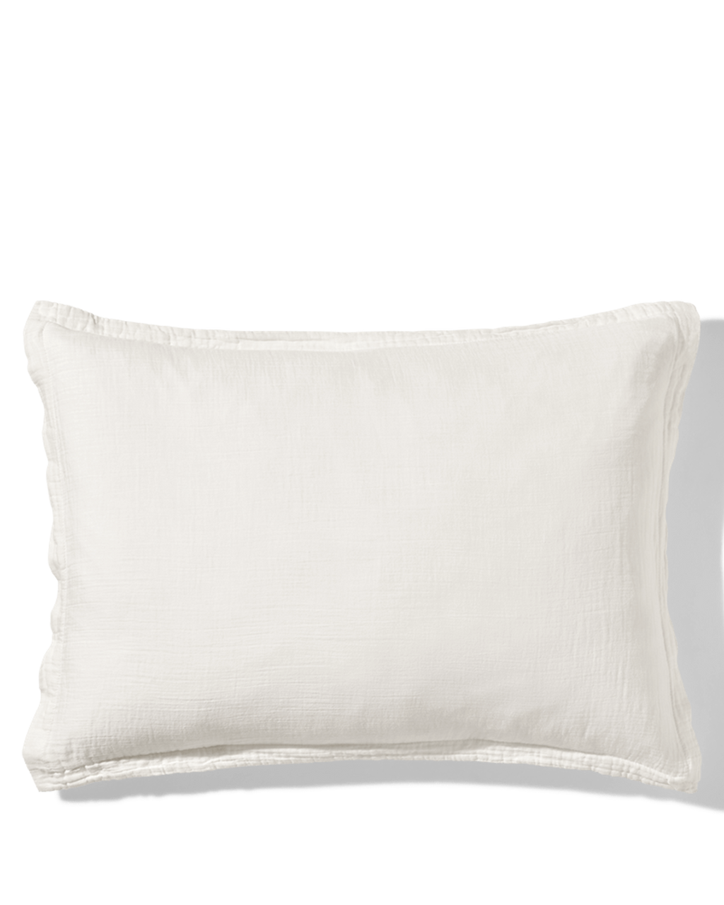 Merci - Cotton gauze pillowcase - Meudon White