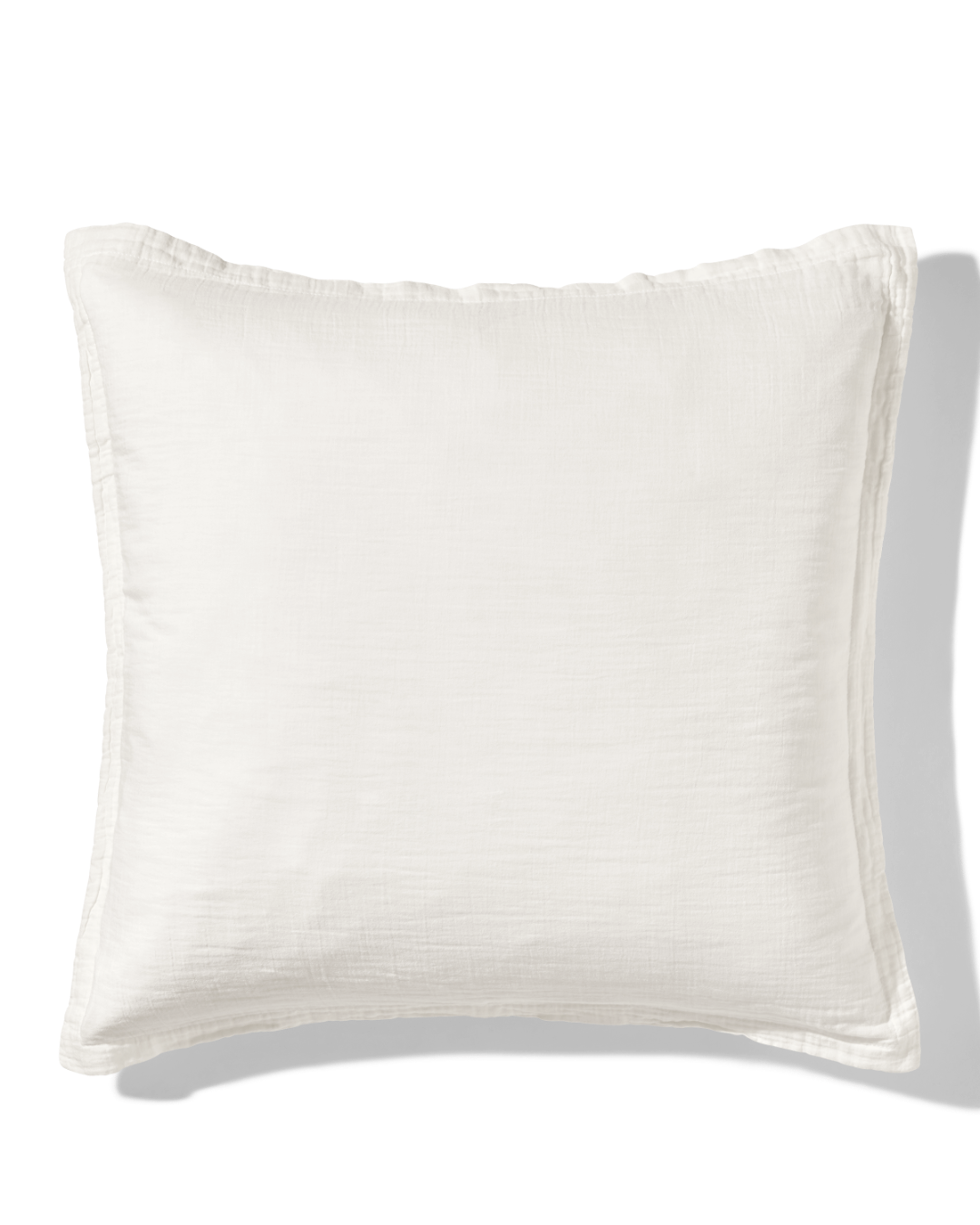 Merci - Cotton gauze pillowcase - Meudon White