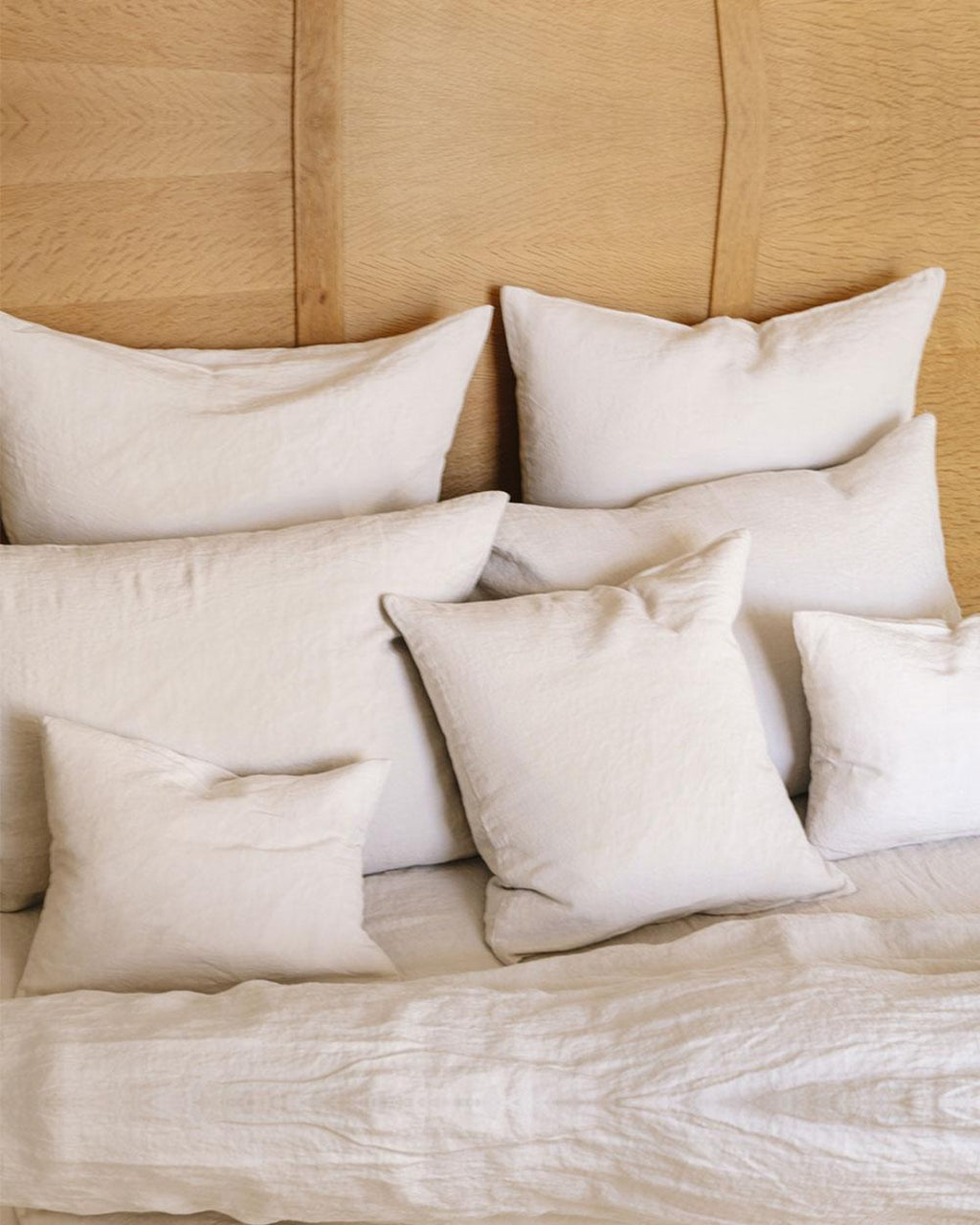 Merci - Washed linen pillowcase - Stone