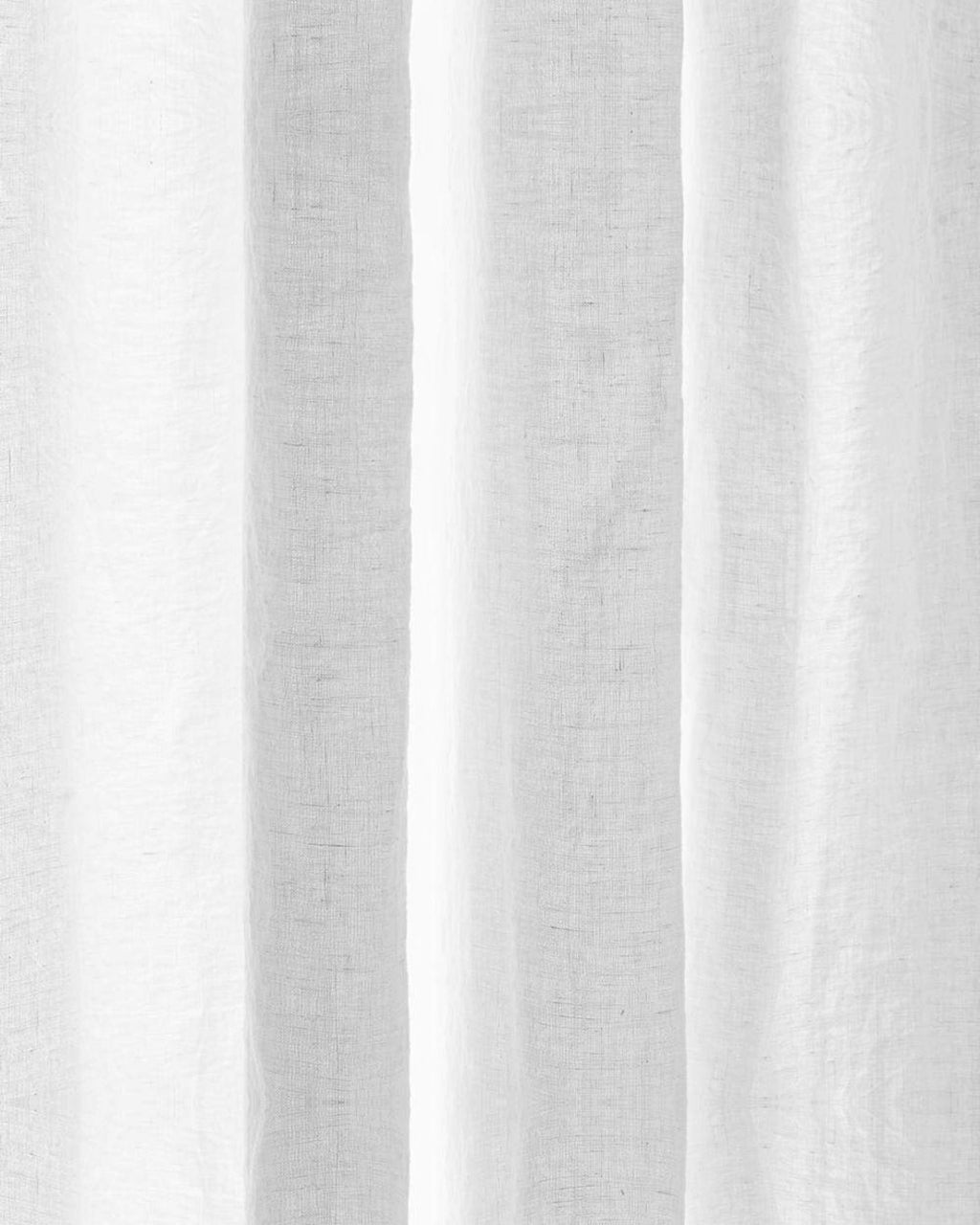 Merci - Rideau En Lin Lavé - Blanc Optique