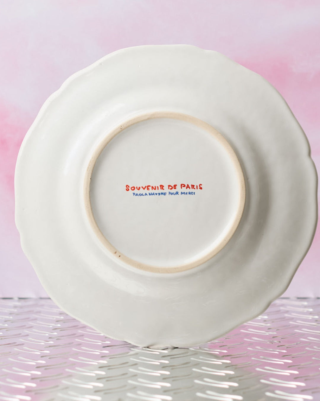 Merci - Earthernware plate - Oysters