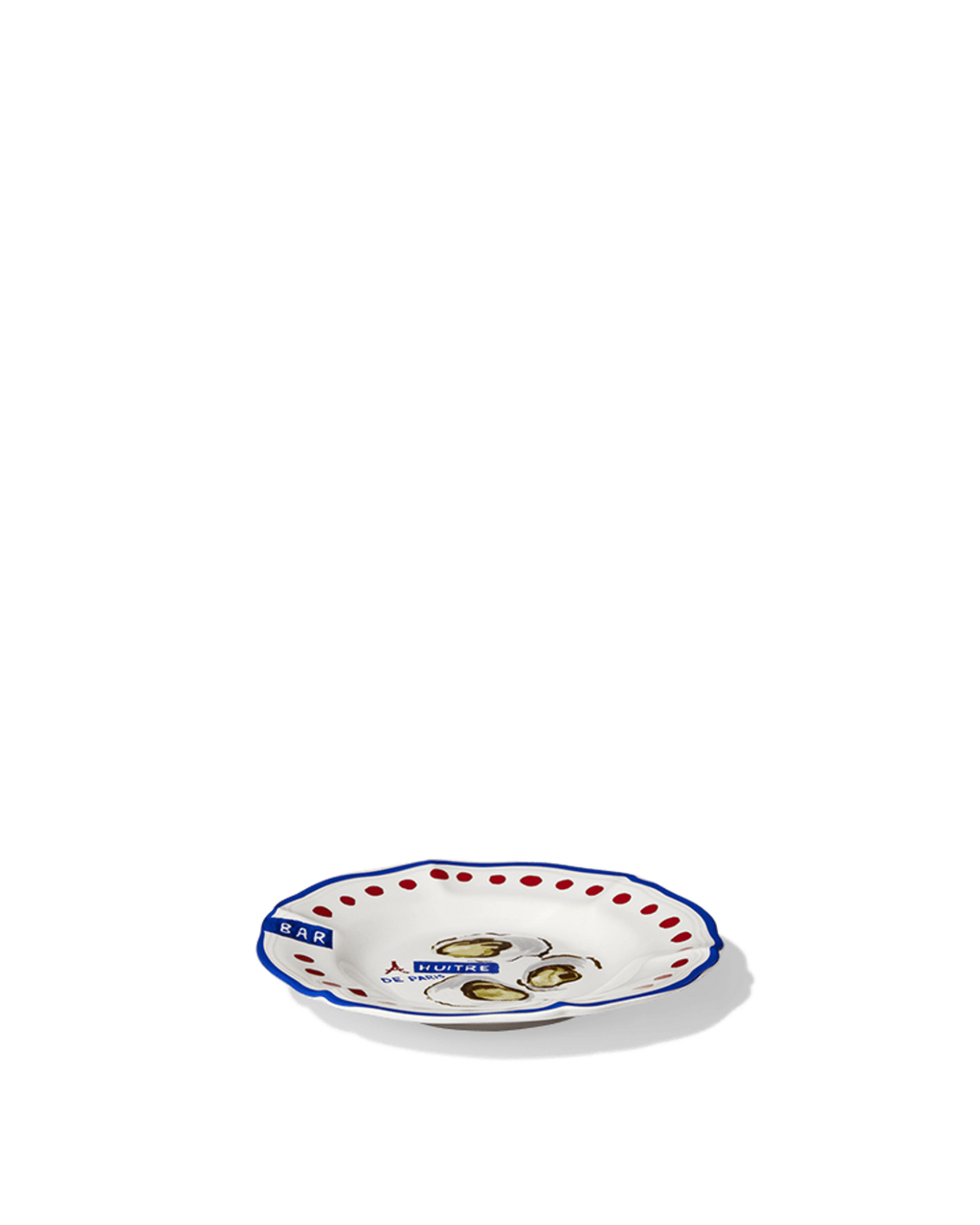Merci - Assiette Plate En Faïence Huîtres