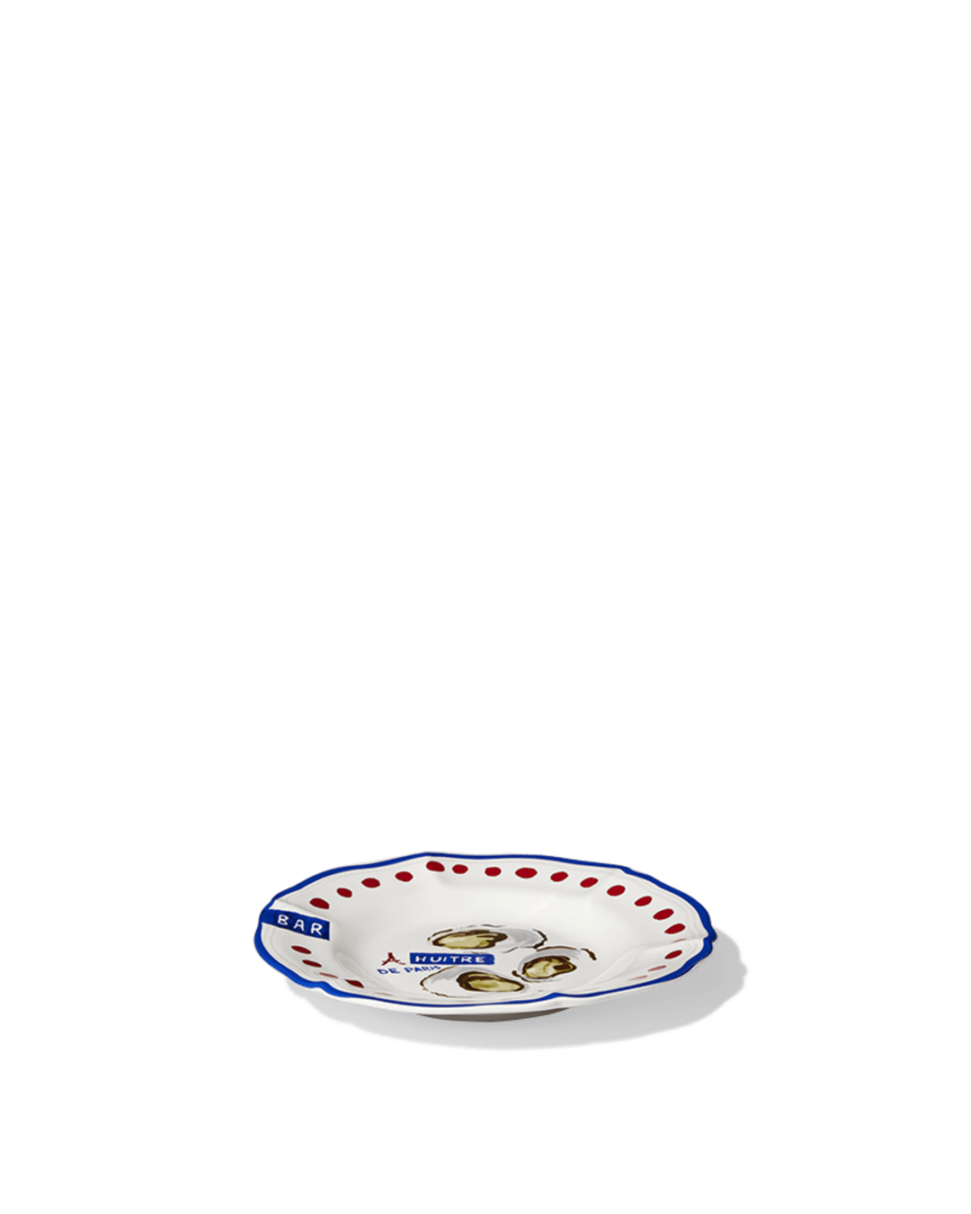 Merci - Assiette Plate En Faïence Huîtres