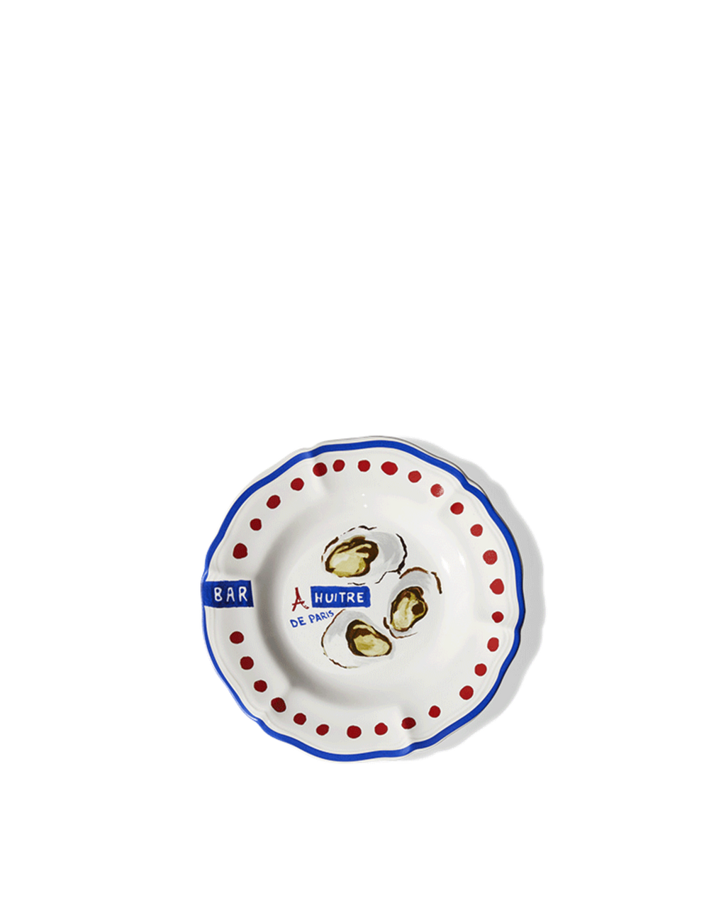 Merci - Assiette Plate En Faïence Huîtres