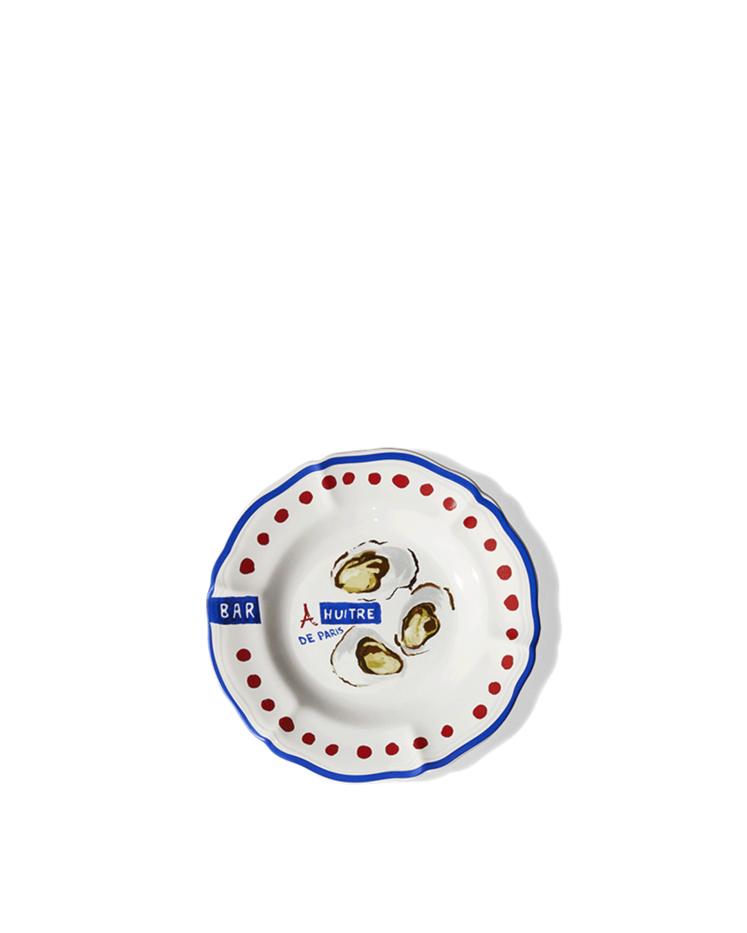 Merci - Assiette Plate En Faïence Huîtres