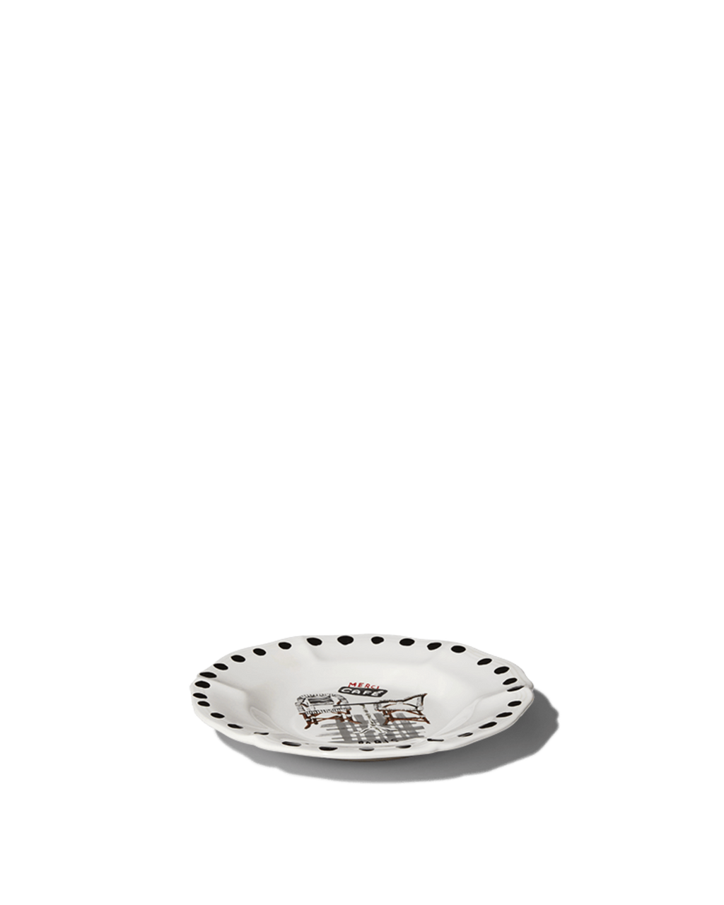 Merci - Earthernware plate - Café
