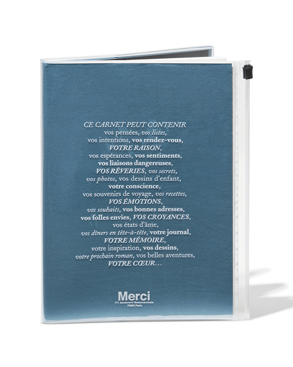 Merci x Marks - Carnet - Bleu Azur