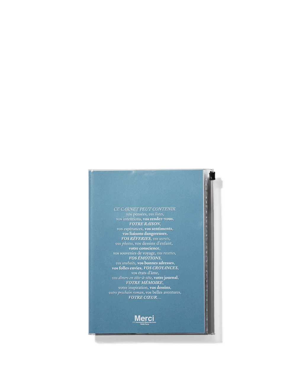 Merci x Marks - Carnet - Bleu Azur