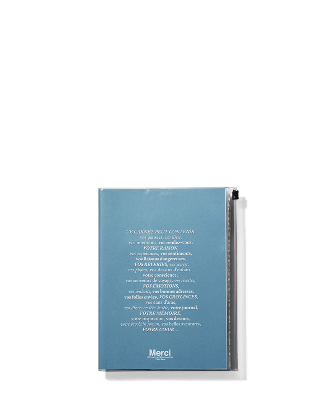 Merci x Marks - Carnet - Bleu Azur
