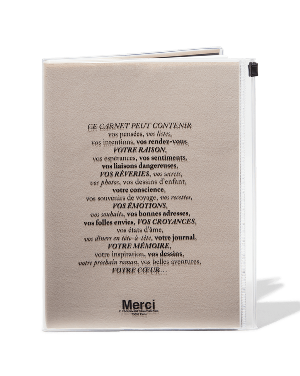 Merci - Carnet - Rose