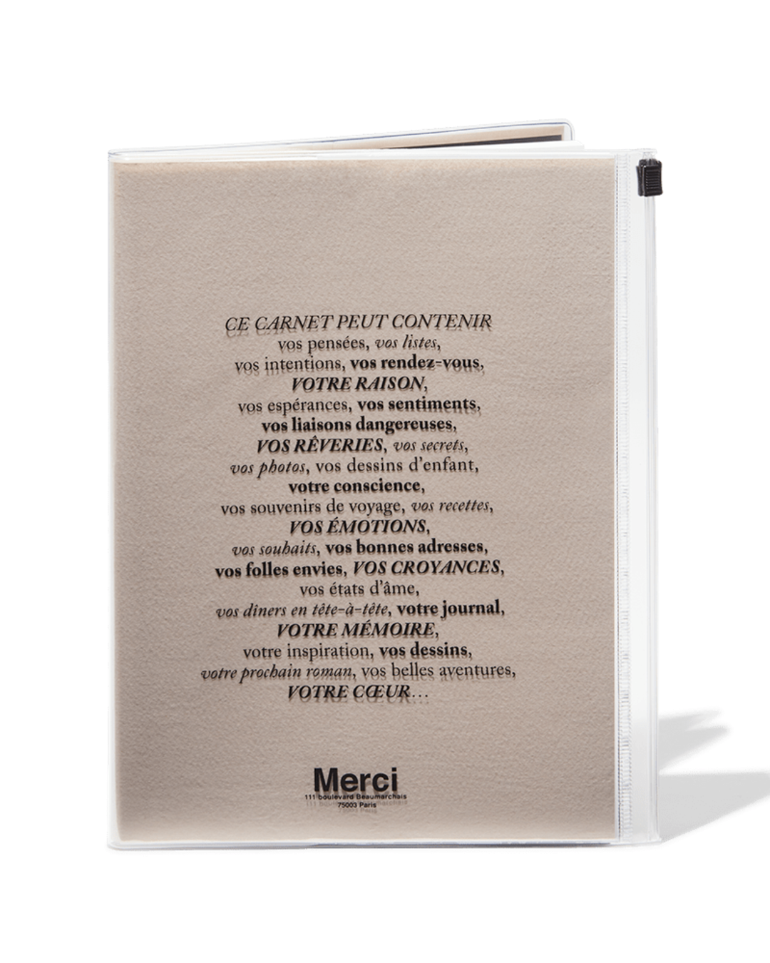 Merci - Carnet - Rose