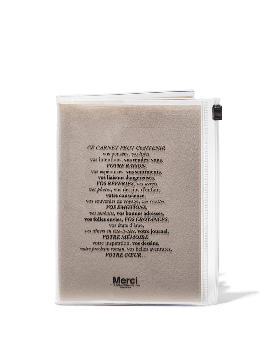 Merci - Carnet - Rose
