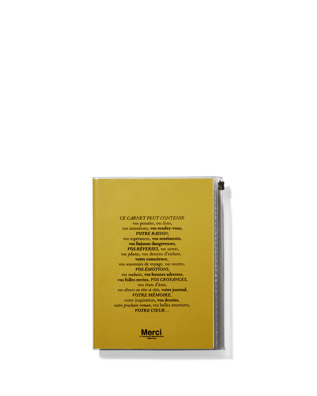 Merci x Marks - Merci notebook - Yellow
