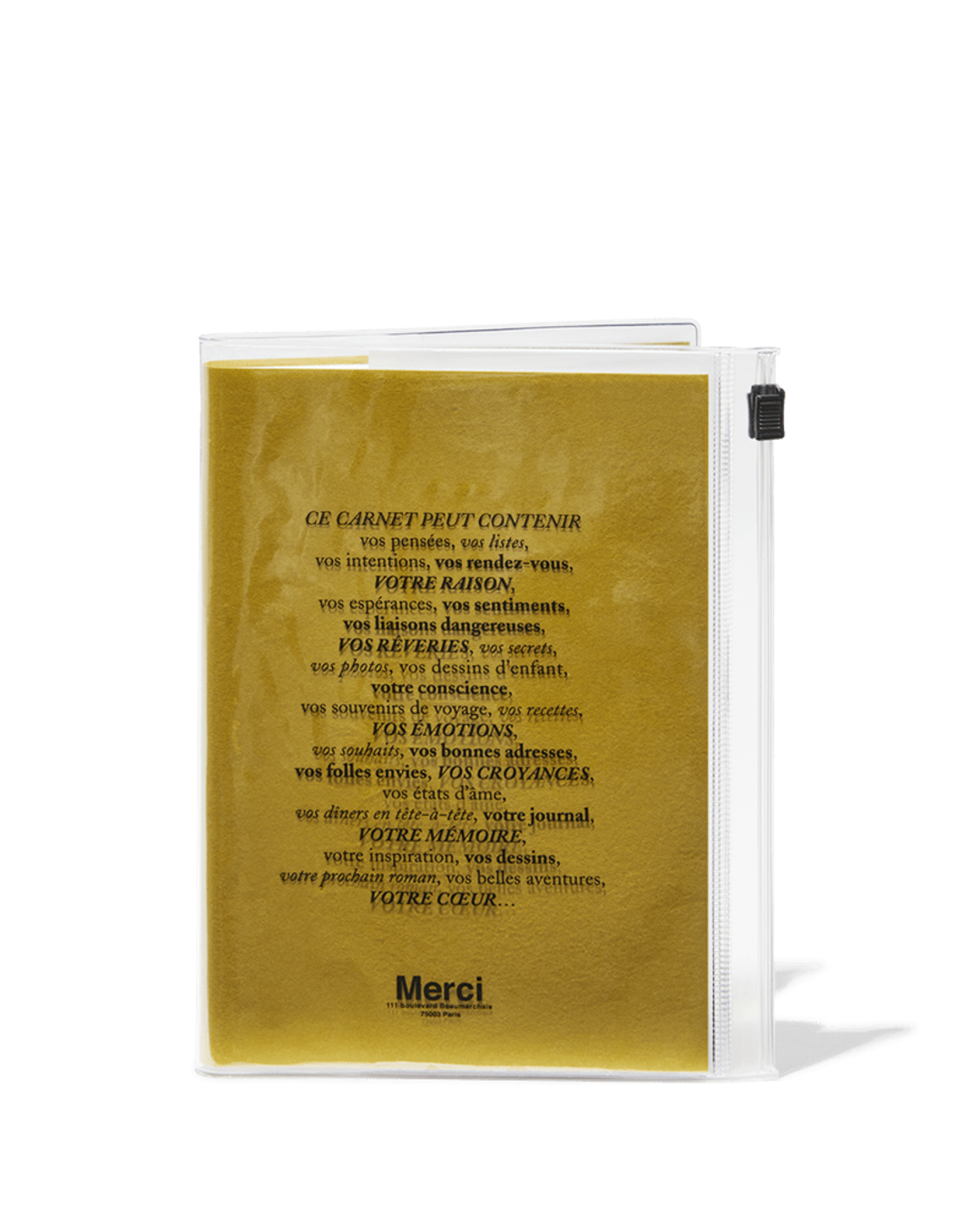 Merci x Marks - Merci notebook - Yellow