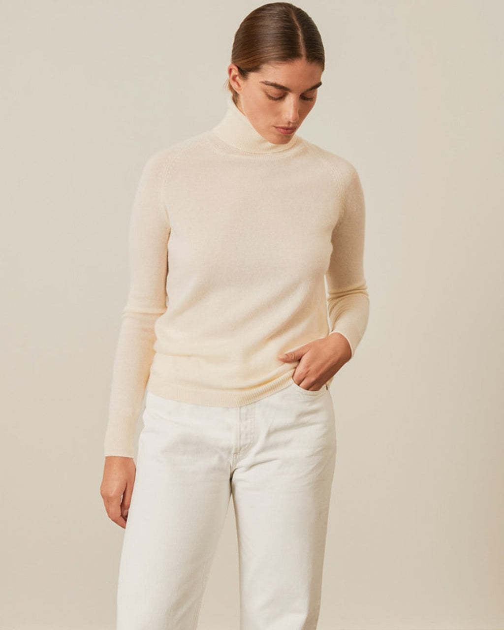 Merci - cashmere jumper - Alix - Ecru