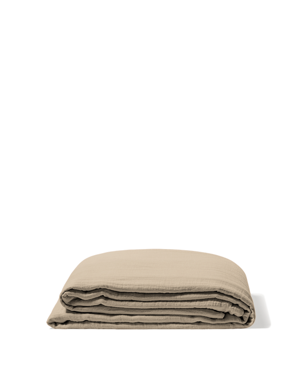 Merci - Cotton gauze flat sheet - Beige Quai de Seine