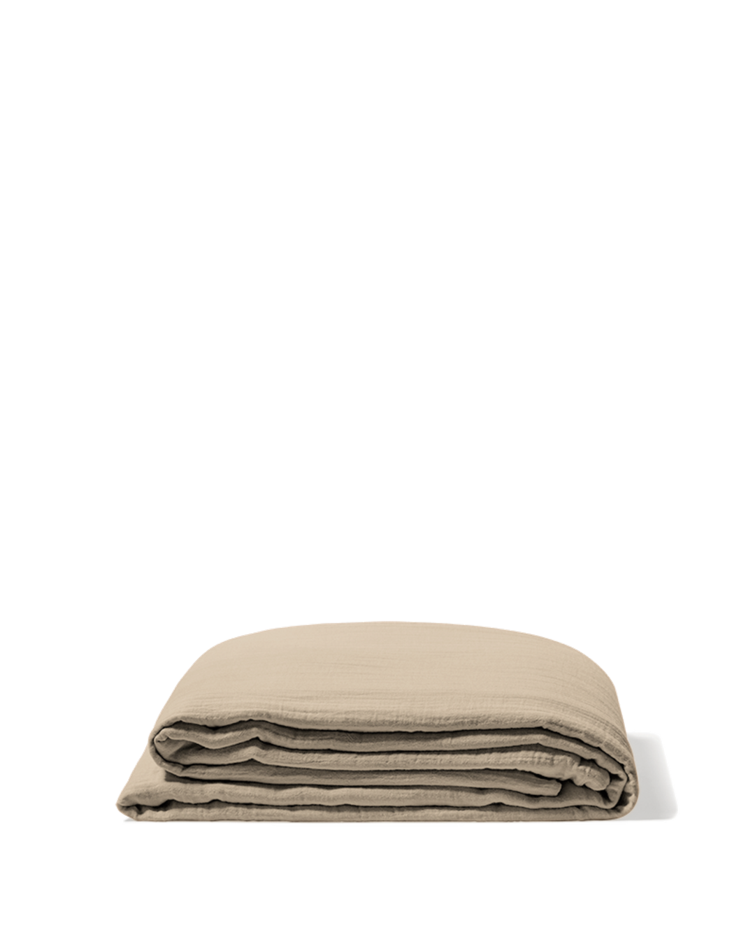 Merci - Cotton gauze flat sheet - Beige Quai de Seine
