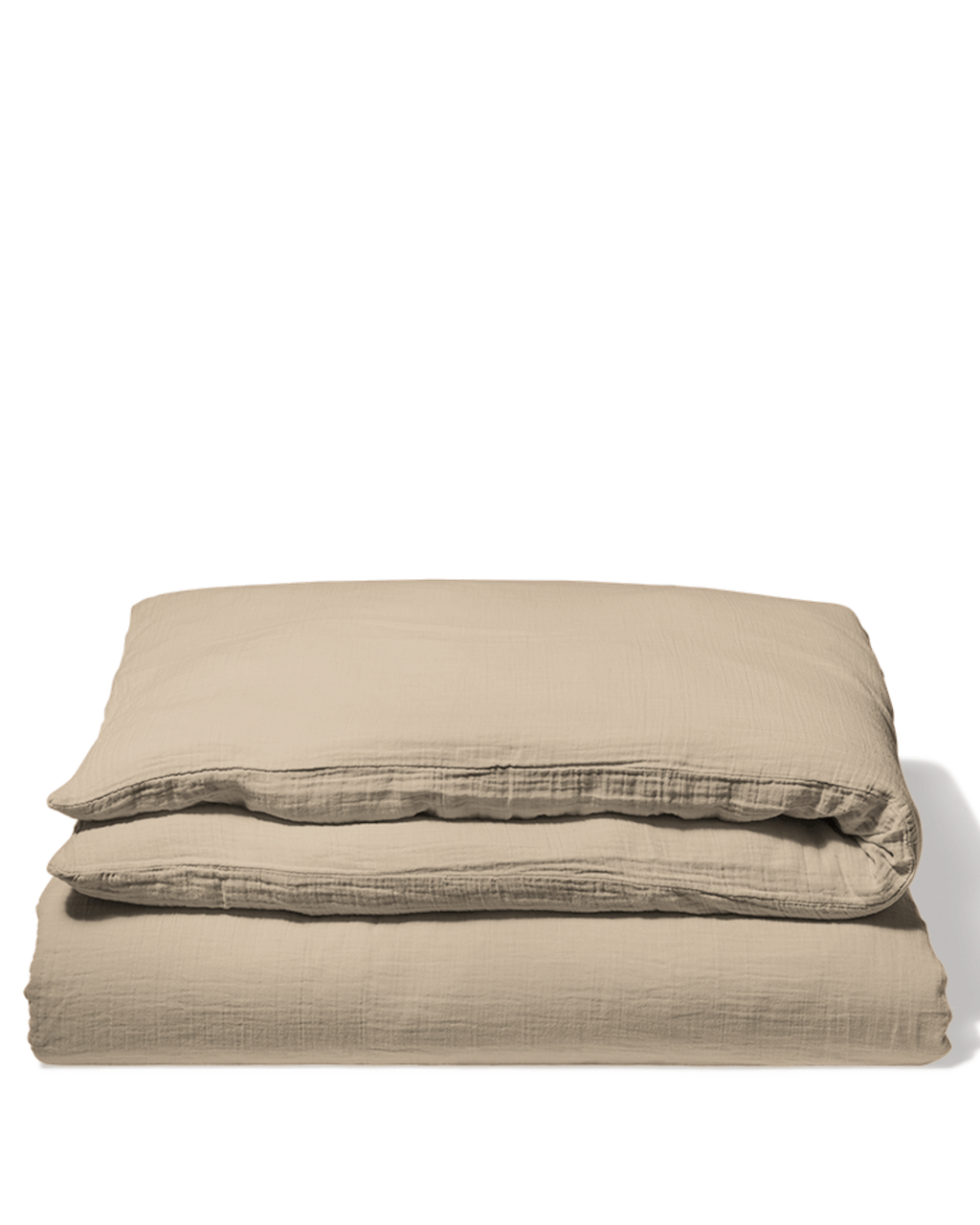 Merci - Cotton gauze duvet cover - Beige Quai de Seine