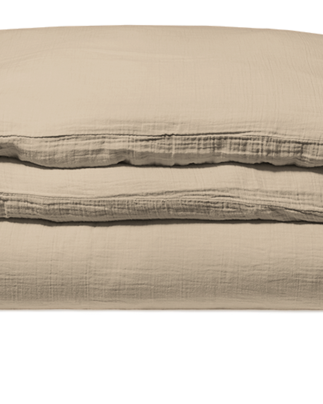 Merci - Cotton gauze duvet cover - Beige Quai de Seine