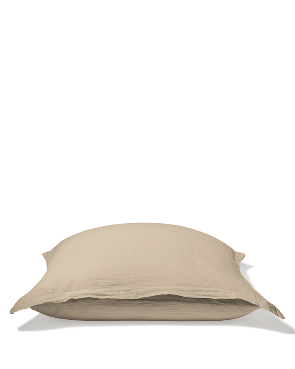 Merci - Taie D'Oreiller En Gaze De Coton - Beige Quai De Seine