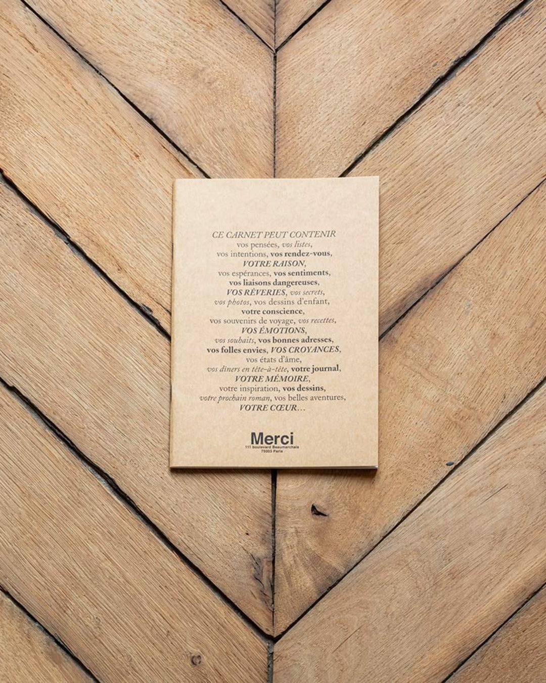 Merci x Marks - Notebook - Kraft