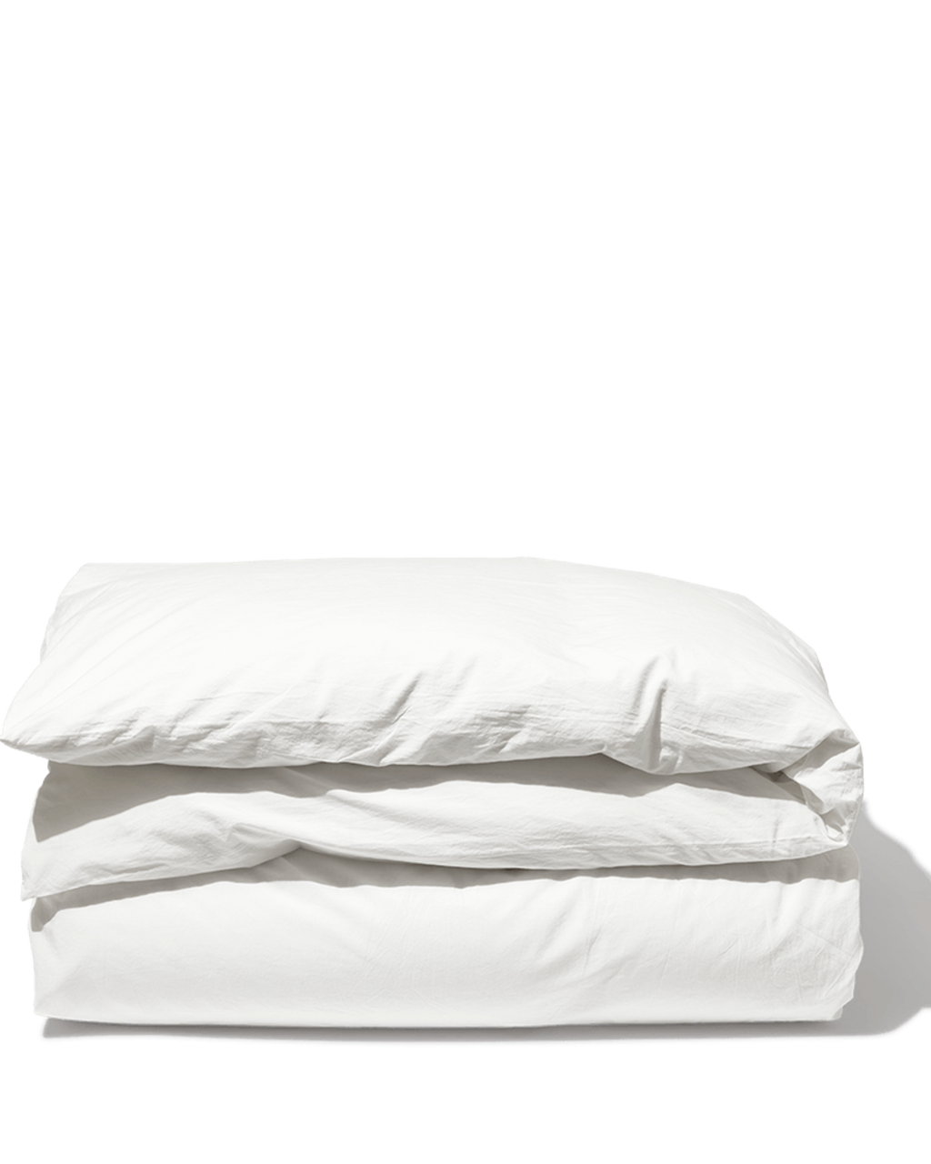 Merci - Cotton percale duvet cover - Chalk White