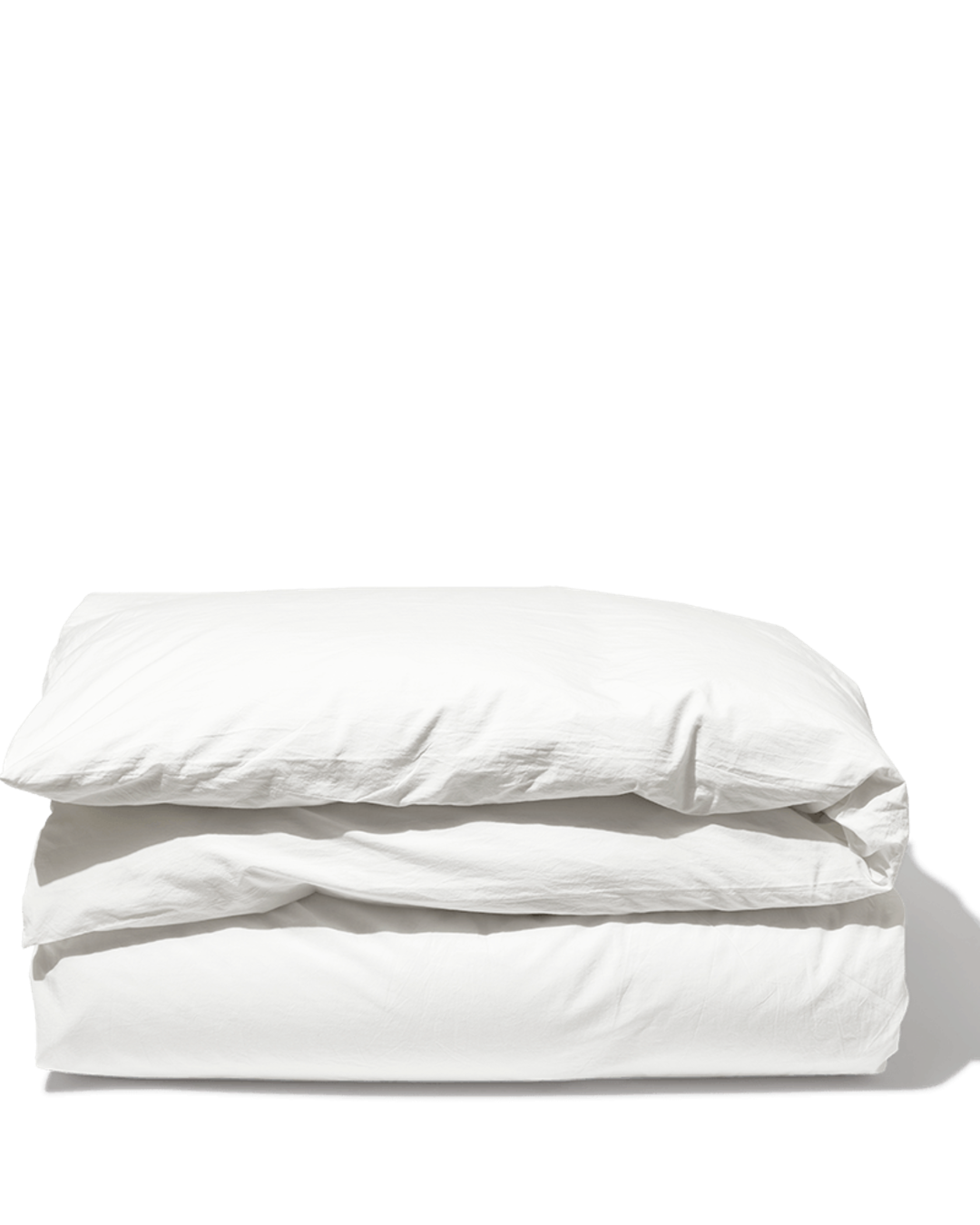 Merci - Cotton percale duvet cover - Chalk White