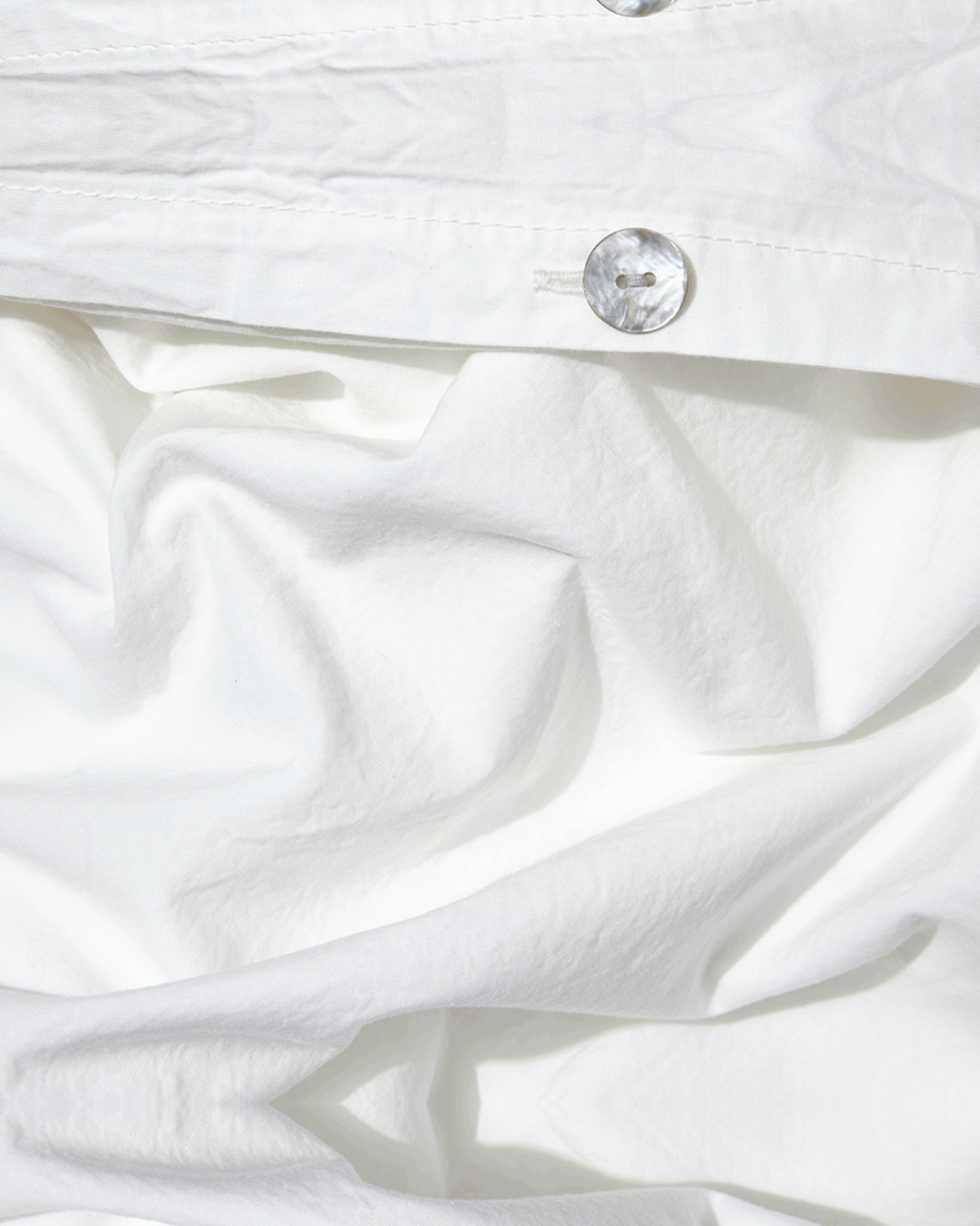 Merci - Cotton percale duvet cover - Chalk White