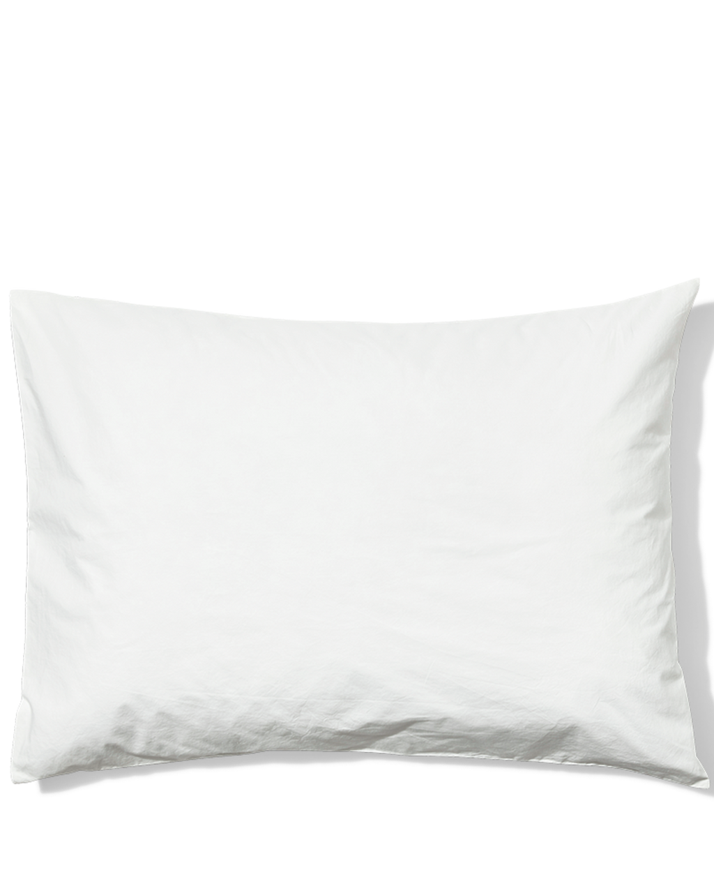 Merci - Taie D'Oreiller En Percale De Coton - Blanc Craie