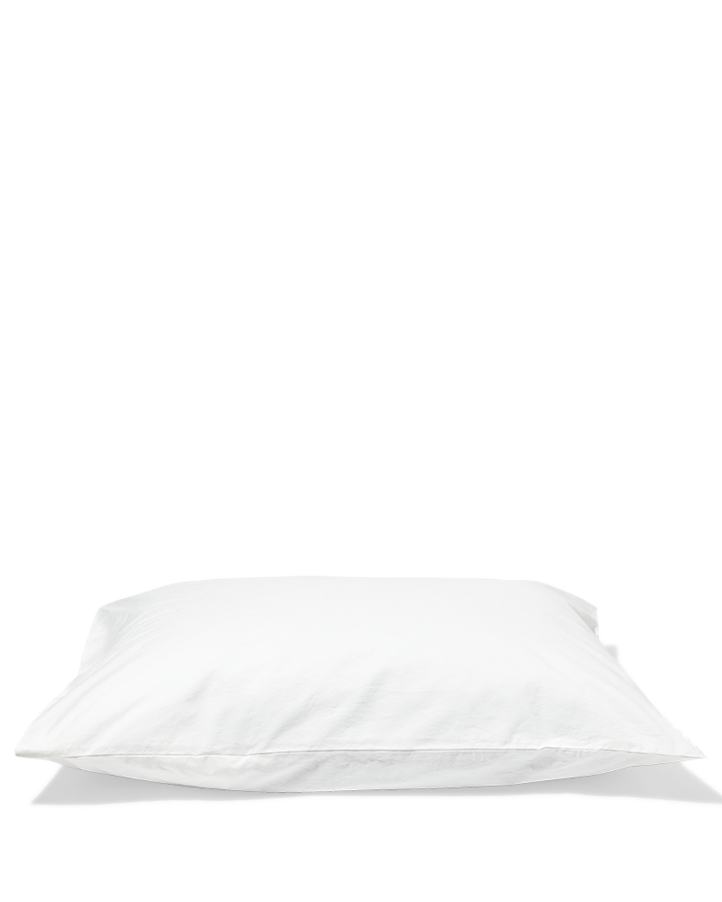 Merci - Taie D'Oreiller En Percale De Coton - Blanc Craie