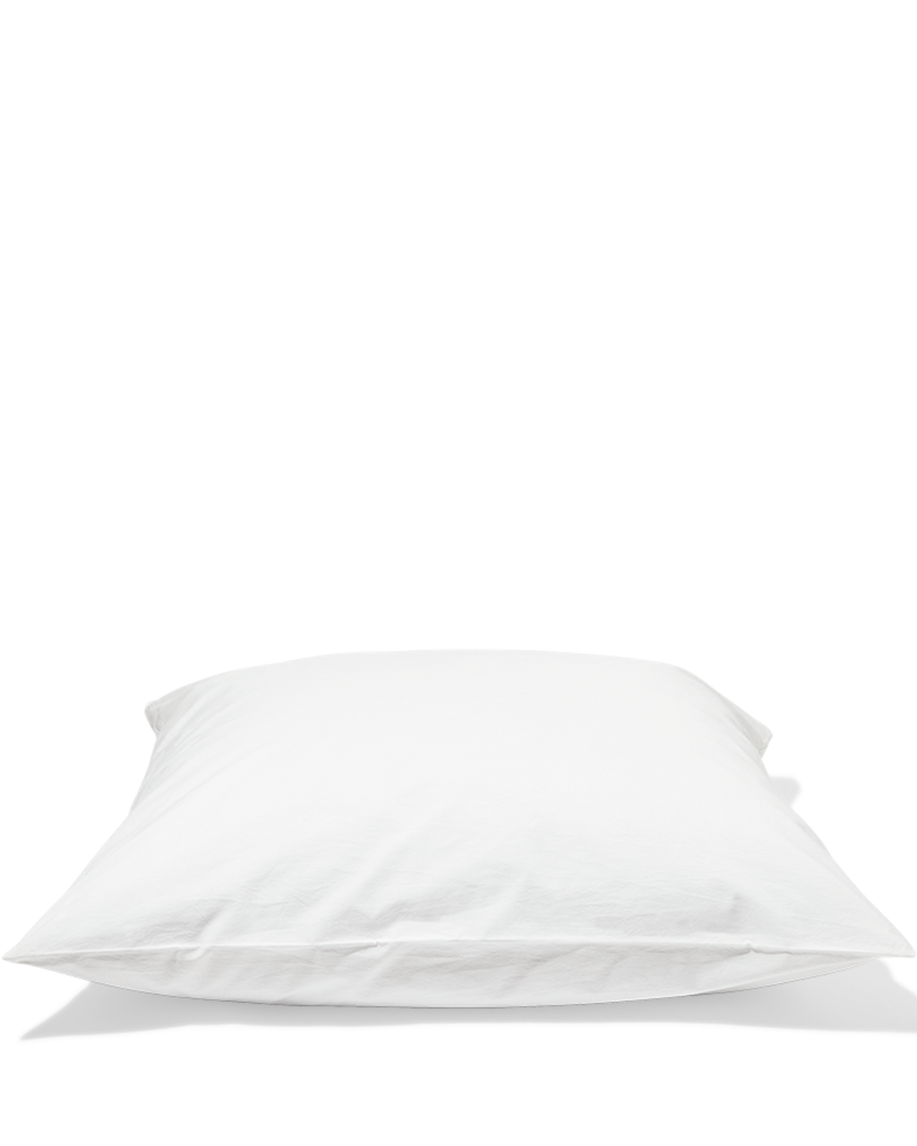 Merci - Taie D'Oreiller En Percale De Coton - Blanc Craie