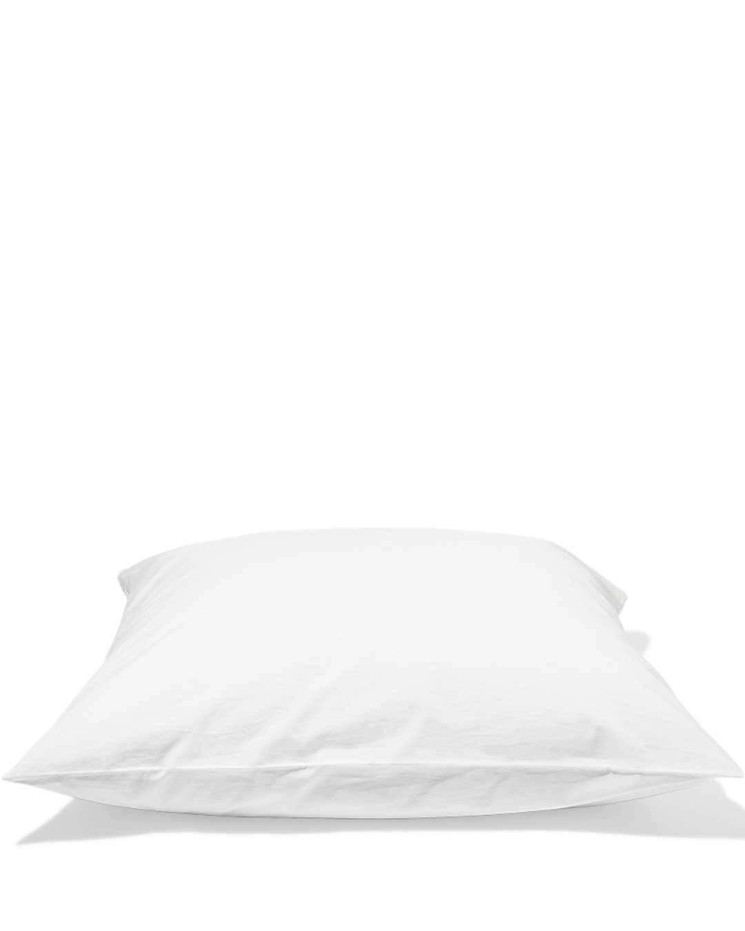 Merci - Taie D'Oreiller En Percale De Coton - Blanc Craie