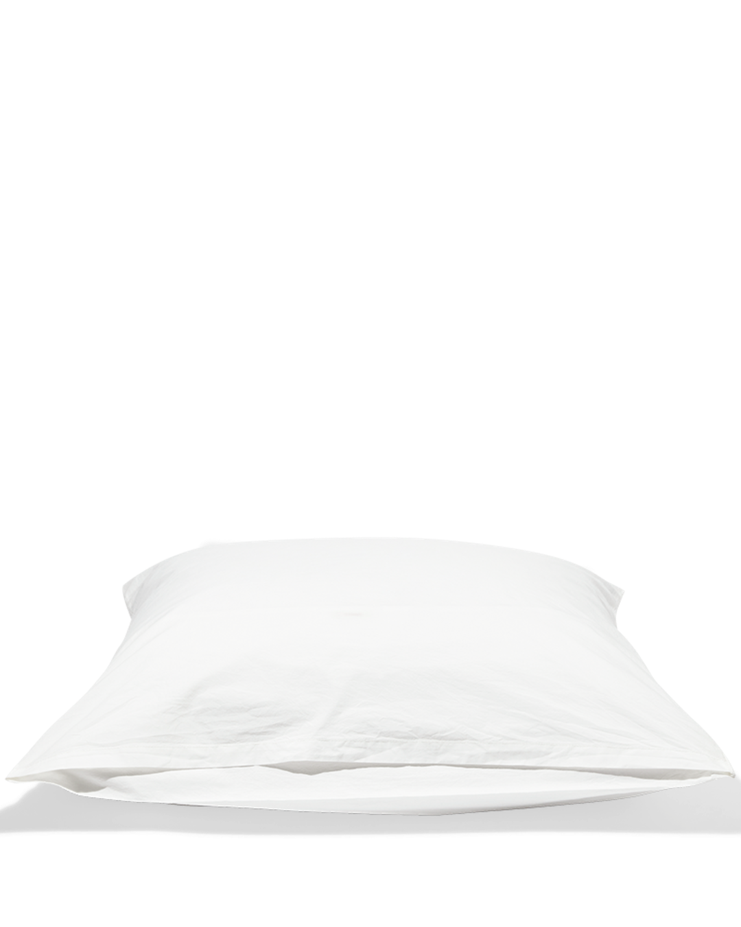 Merci - Taie D'Oreiller En Percale De Coton - Blanc Craie