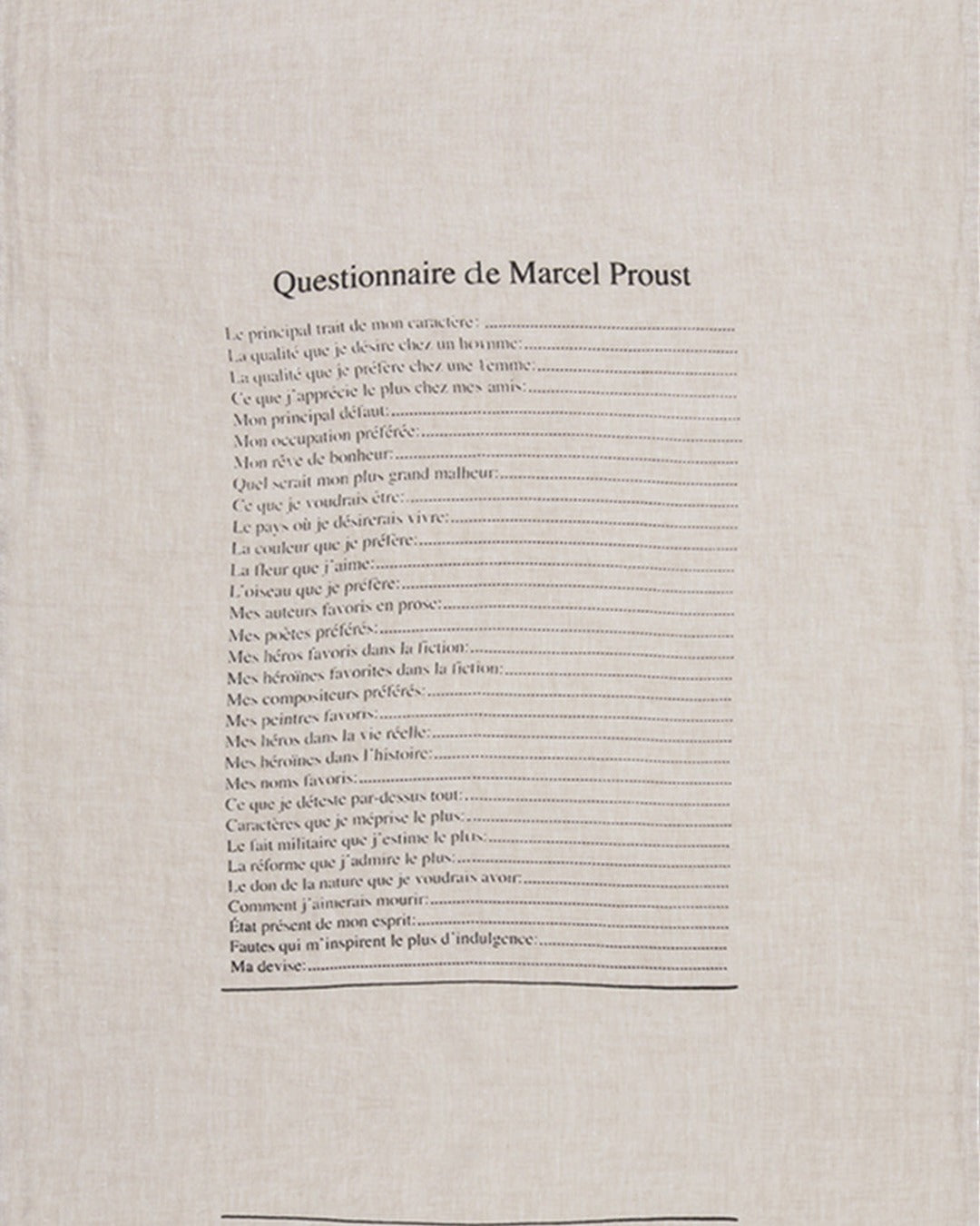 Serie Limitee Louise - Marcel teatowel - Natural
