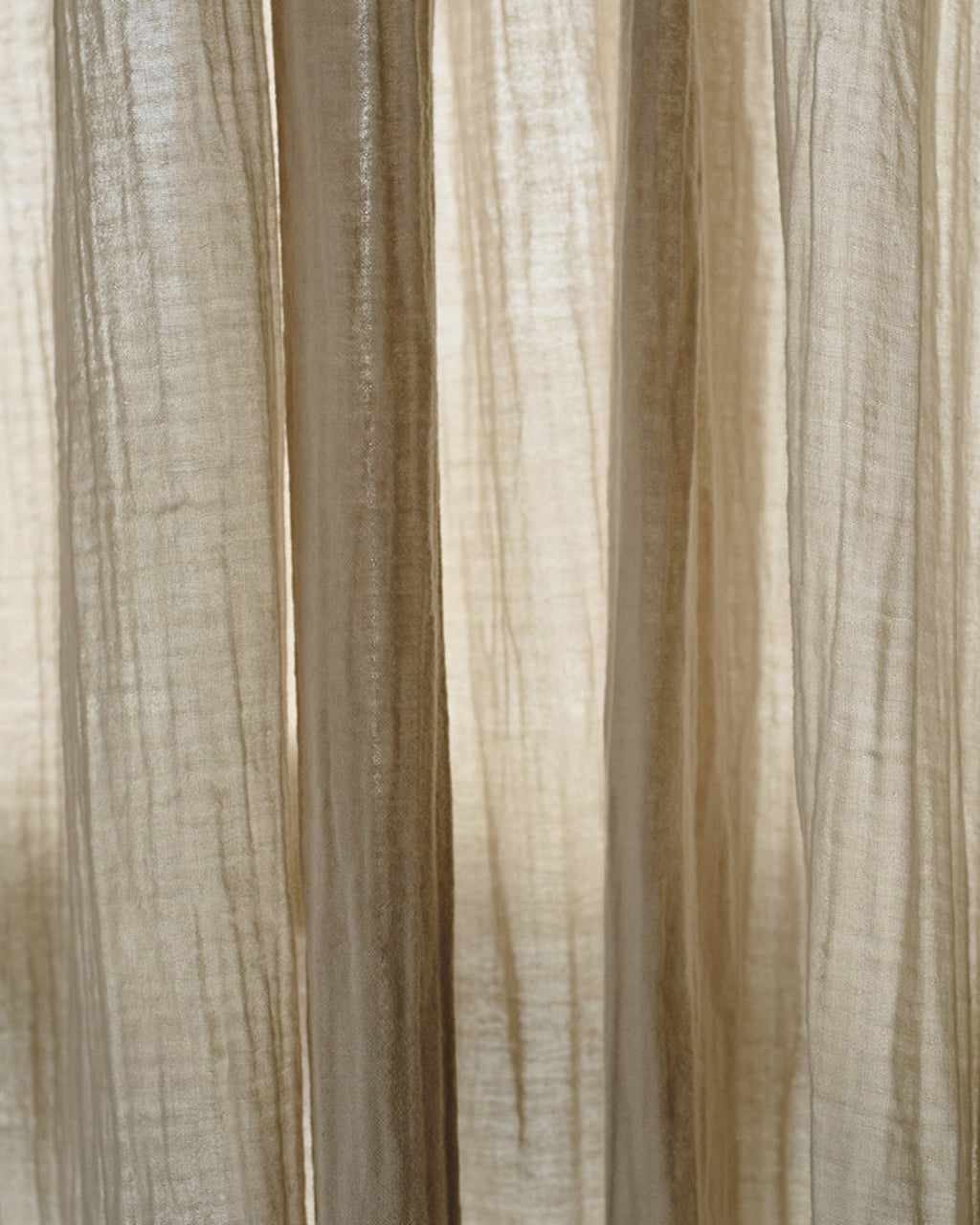 Merci - Cotton gauze curtain - Beige Quai de Seine