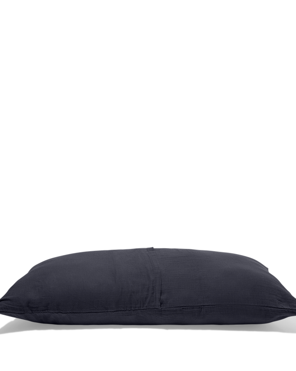 Merci - Coussin Rectangle En Gaze De Coton - Gris Fusain