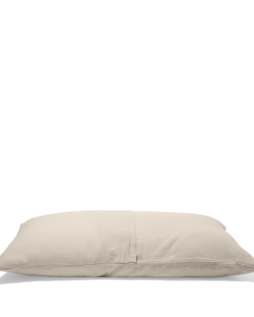 Merci - Coussin Rectangle En Gaze De Coton - Beige Quai De Seine