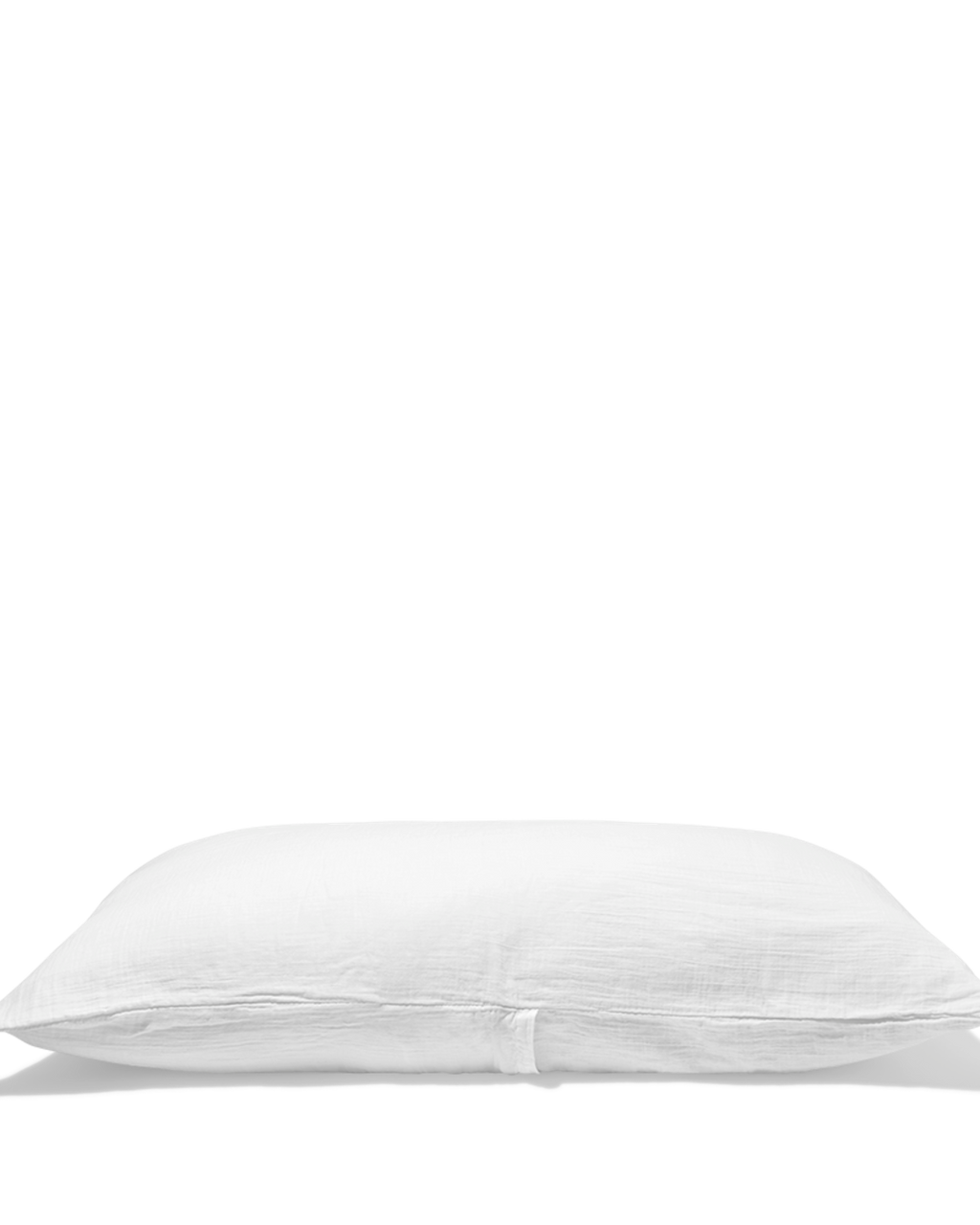 Merci - Coussin Rectangle En Gaze De Coton - Blanc De Meudon