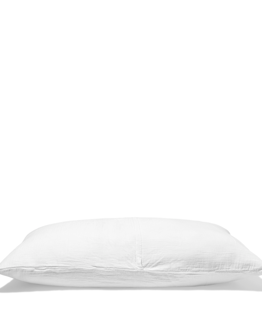 Merci - Coussin Rectangle En Gaze De Coton - Blanc De Meudon