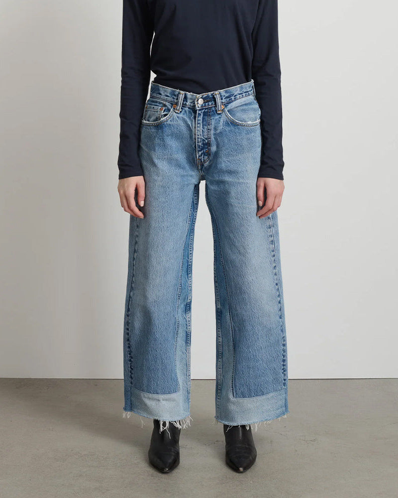 B Sides - Jeans Reworked Culotte - Vintage Indigo