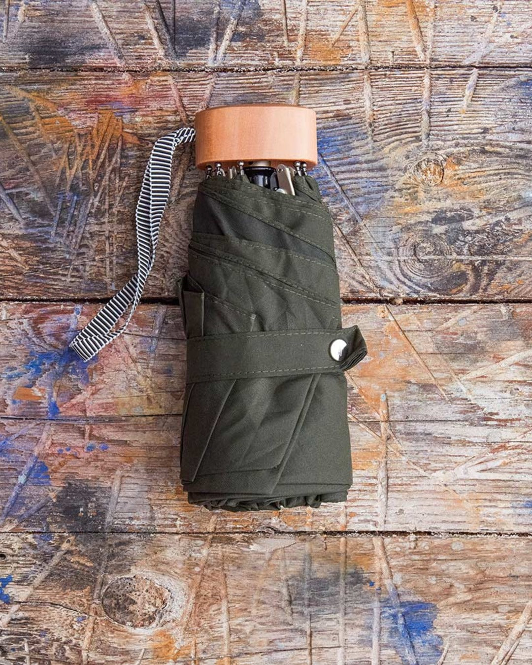 Anatole - Small wooden umbrella - Khaki