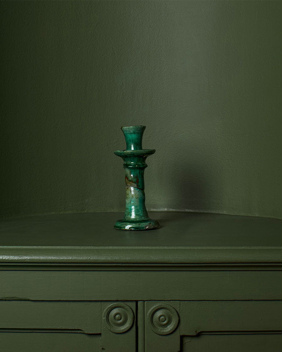 Household Hardware - Bougeoir En Céramique - Vert