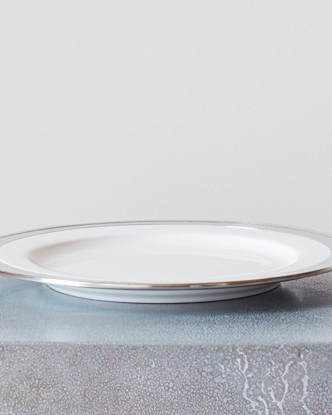 Cosi Tabellini - Ceramic and pewter dessert plate