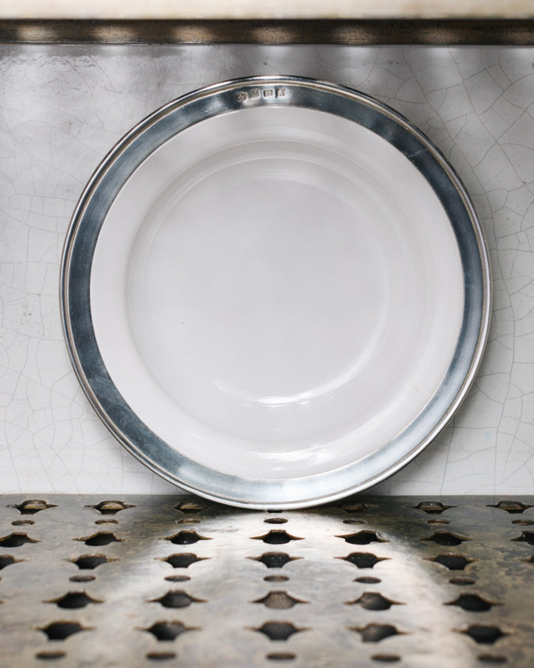Cosi Tabellini - Assiette À Dessert Céramique Et Étain